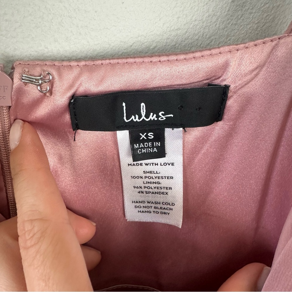 NEW Lulus Classy Night Out Mauve Satin Jumpsuit - Picture 7 of 9